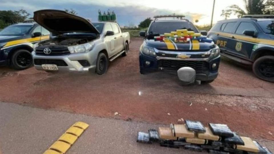 Veículo da prefeitura é flagrado com compartimento secreto e material ilícito na fronteira com a Bolívia